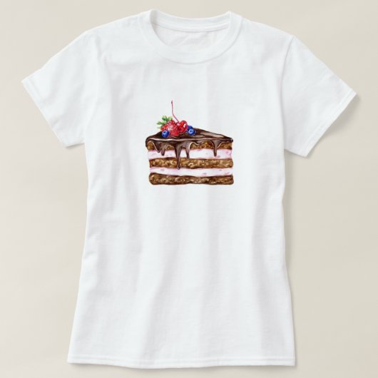AardbeienCake T-shirt (Design voorkant)