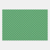 Aardbeiencheques & Argyle Christmas Pink Green Inpakpapier Vel (Voorkant 3)