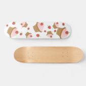 Aardbeienchocolade Cupcake Persoonlijk Skateboard (Horizontaal)
