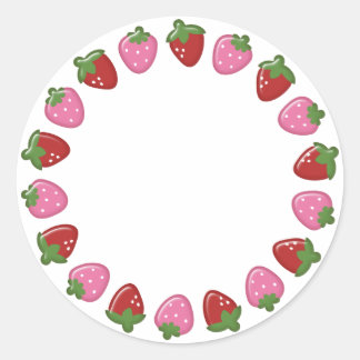 Aardbeiencirkel Stickers