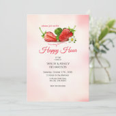 Aardbeiencocktail Kaart (Staand voorkant)