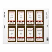 Aardbeienconservenbliksetiket 2 etiket (Full Sheet)