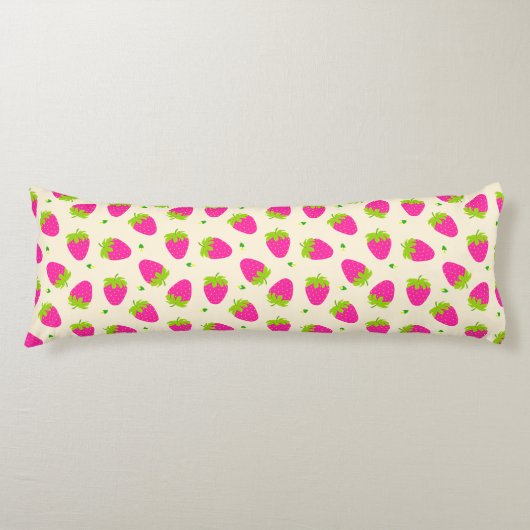 aardbeiencrème lichaamskussen (Voorkant)
