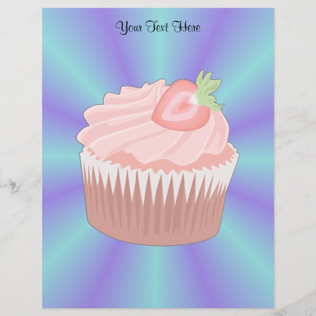 aardbeiencupcake-briefhoofd (Voorkant)