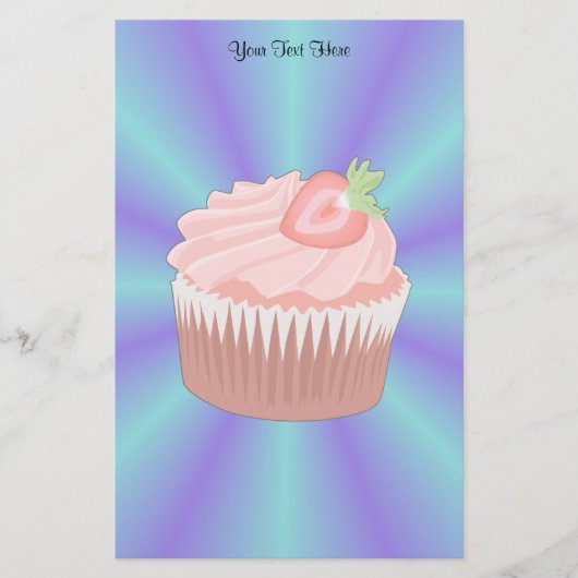 aardbeiencupcake-briefpapier briefpapier (Voorkant)