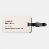 Aardbeiencupcake zoet dessert bagagelabel (Achterkant horizontaal)