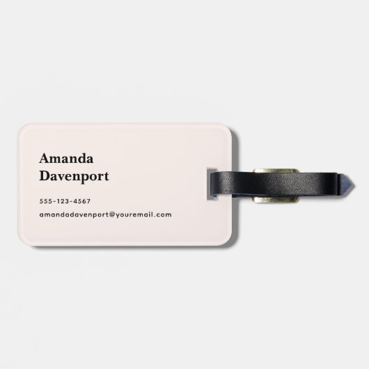 Aardbeiencupcake zoet dessert bagagelabel (Achterkant horizontaal)