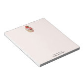 Aardbeiencupcake zoet dessert notitieblok (Schuin)