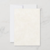 Aardbeiencupcake zoet dessert RSVP kaartje (Achterkant)