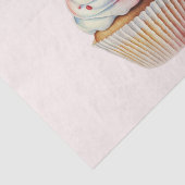 Aardbeiencupcake zoet dessert tissuepapier (Detail)