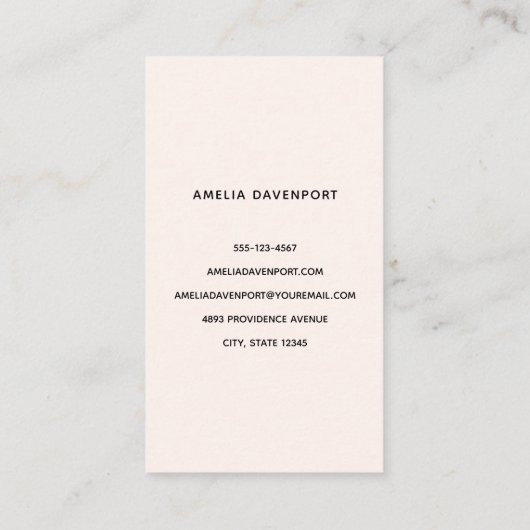 Aardbeiencupcake zoet dessert visitekaartje (Achterkant)