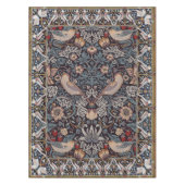 Aardbeiendief Blauw William Morris Patroon Tafelkleed (Voorkant)