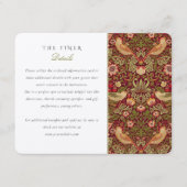 Aardbeiendief Bruiloft Informatie Kaart (Voorkant)