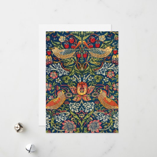 Aardbeiendief, Infinity Stippen van After Morris Feestdagenkaart (Voorkant / Achterkant in situ)