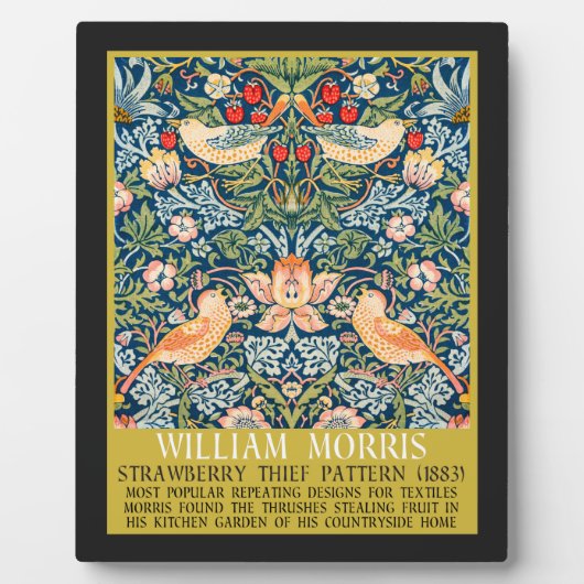 Aardbeiendief - Ontwerp van William Morris Fotoplaat (Voorkant)