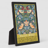 Aardbeiendief - Ontwerp van William Morris Fotoplaat (Zijkant)