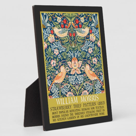 Aardbeiendief - Ontwerp van William Morris Fotoplaat (Zijkant)