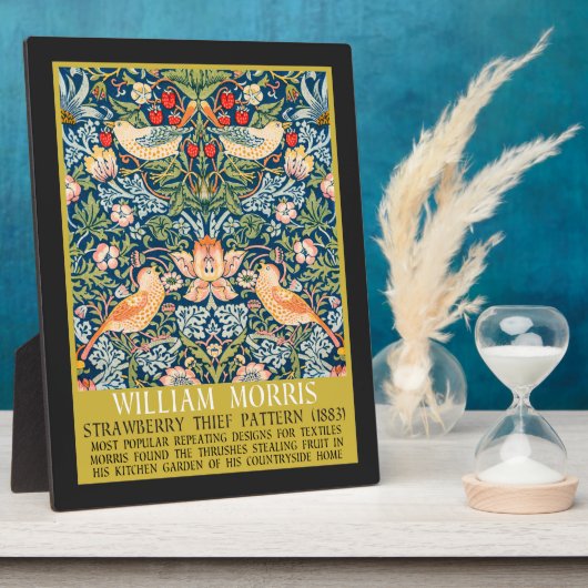 Aardbeiendief - Ontwerp van William Morris Fotoplaat (Zijkant)