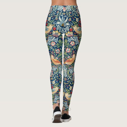 Aardbeiendief - Ontwerp van William Morris Leggings (Achterkant)