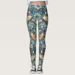 Aardbeiendief - Ontwerp van William Morris Leggings<br><div class="desc">Het verhaal achter dit ontwerp is heel inspirerend. Morris zag de struikgewas stelen in zijn tuin.  design,  inspirerend als ArtWear en op veel producten</div>
