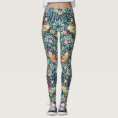 Aardbeiendief - Ontwerp van William Morris Leggings (Voorkant)