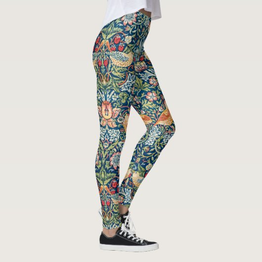 Aardbeiendief - Ontwerp van William Morris Leggings (Rechts)