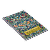 Aardbeiendief - Ontwerp van William Morris Notitieboek (Rechterzijde)