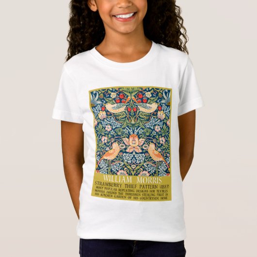 Aardbeiendief - Ontwerp van William Morris T-shirt (Voorkant)