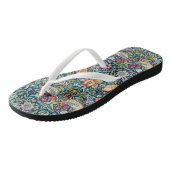 Aardbeiendief - Ontwerp van William Morris Teenslippers (Schuin)