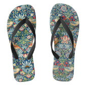 Aardbeiendief - Ontwerp van William Morris Teenslippers (Voetbed)