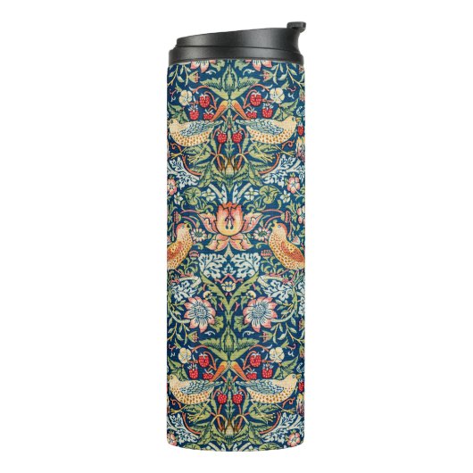 Aardbeiendief - Ontwerp van William Morris Thermosbeker (Gedraaid links)