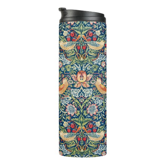 Aardbeiendief - Ontwerp van William Morris Thermosbeker (Geroteerd rechts)