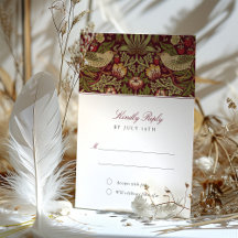 Aardbeiendief RSVP uitnodiging voor bruiloft