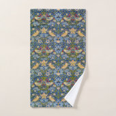 Aardbeiendief vogel van William Morris Bad Handdoek (Handdoek)