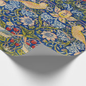 Aardbeiendief vogel van William Morris Cadeaupapier (Hoek)