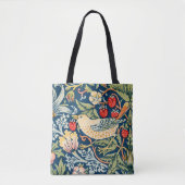 Aardbeiendief vogel van William Morris Tote Bag (Voorkant)