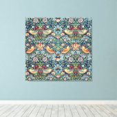 Aardbeiendief William Morris Art Canvas (Insitu (Houten vloer))