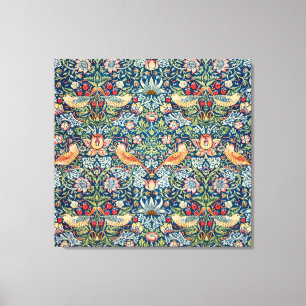 Aardbeiendief William Morris Art Canvas Afdruk