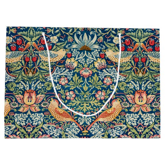 Aardbeiendief, William Morris Large Gift Bag Groot Cadeauzakje (Achterkant)