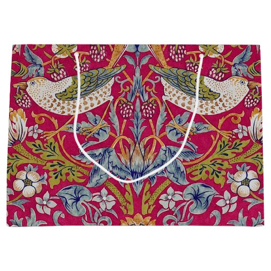 Aardbeiendief, William Morris Large Gift Bag Groot Cadeauzakje (Voorkant)