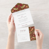 Aardbeiendieven All-in-One Tear-Away RSVP All In One Uitnodiging (Afscheurbaar)