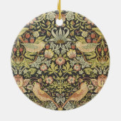 Aardbeiendieven van William Morris, kunst Keramisch Ornament (Achterkant)