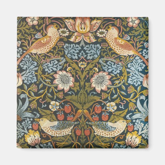 Aardbeiendieven van William Morris, kunst Magneet (Voorkant)