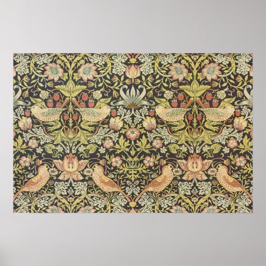 Aardbeiendieven van William Morris,  kunst Poster (Voorkant)