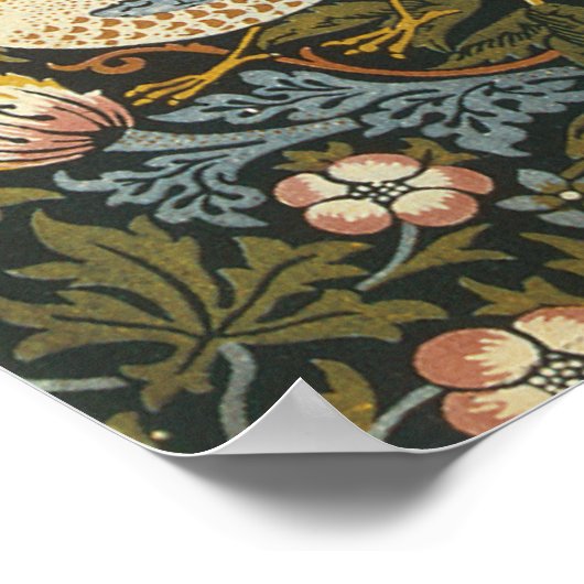 Aardbeiendieven van William Morris,  kunst Poster (Hoek)