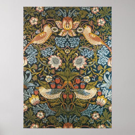 Aardbeiendieven van William Morris,  kunst Poster (Voorkant)