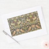 Aardbeiendieven van William Morris, kunst Rechthoekige Sticker (Envelop)
