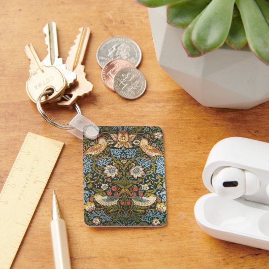 Aardbeiendieven van William Morris,  kunst Sleutelhanger (Bureau)