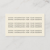 Aardbeiendieven Vintage bruiloft set Informatiekaartje (Voorkant)