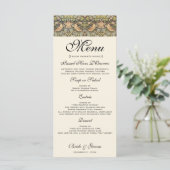 Aardbeiendieven Vintage bruiloft set Menu (Staand voorkant)